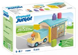 PLAYMOBIL JUNIOR - CAMION DE CHANTIER AVEC GARAGE #71686